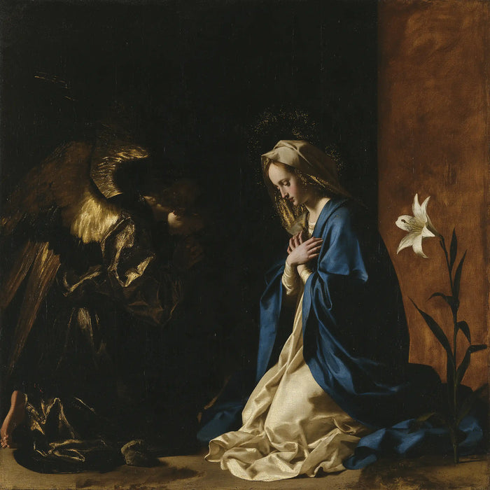 The Annunciation — The Pale Veil beside the Ochre Wall
