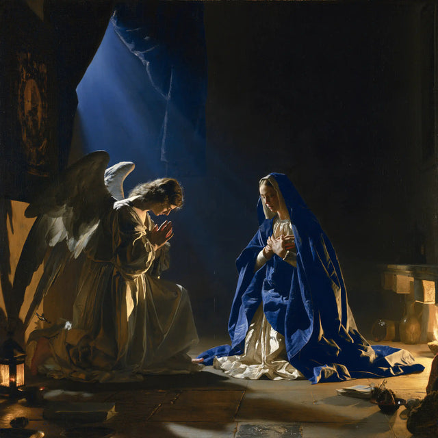The Annunciation - Midnight Blue Chiaroscuro · Square n° 6
