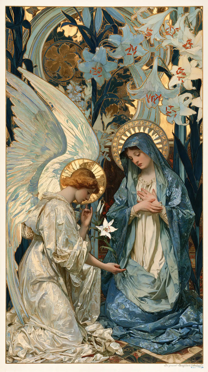 The Annunciation - Sacred Art Nouveau · Portrait n° 4
