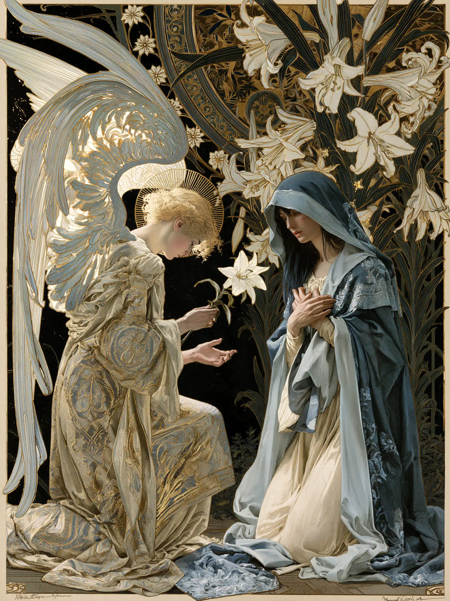 The Annunciation - Sacred Art Nouveau · Portrait n° 10