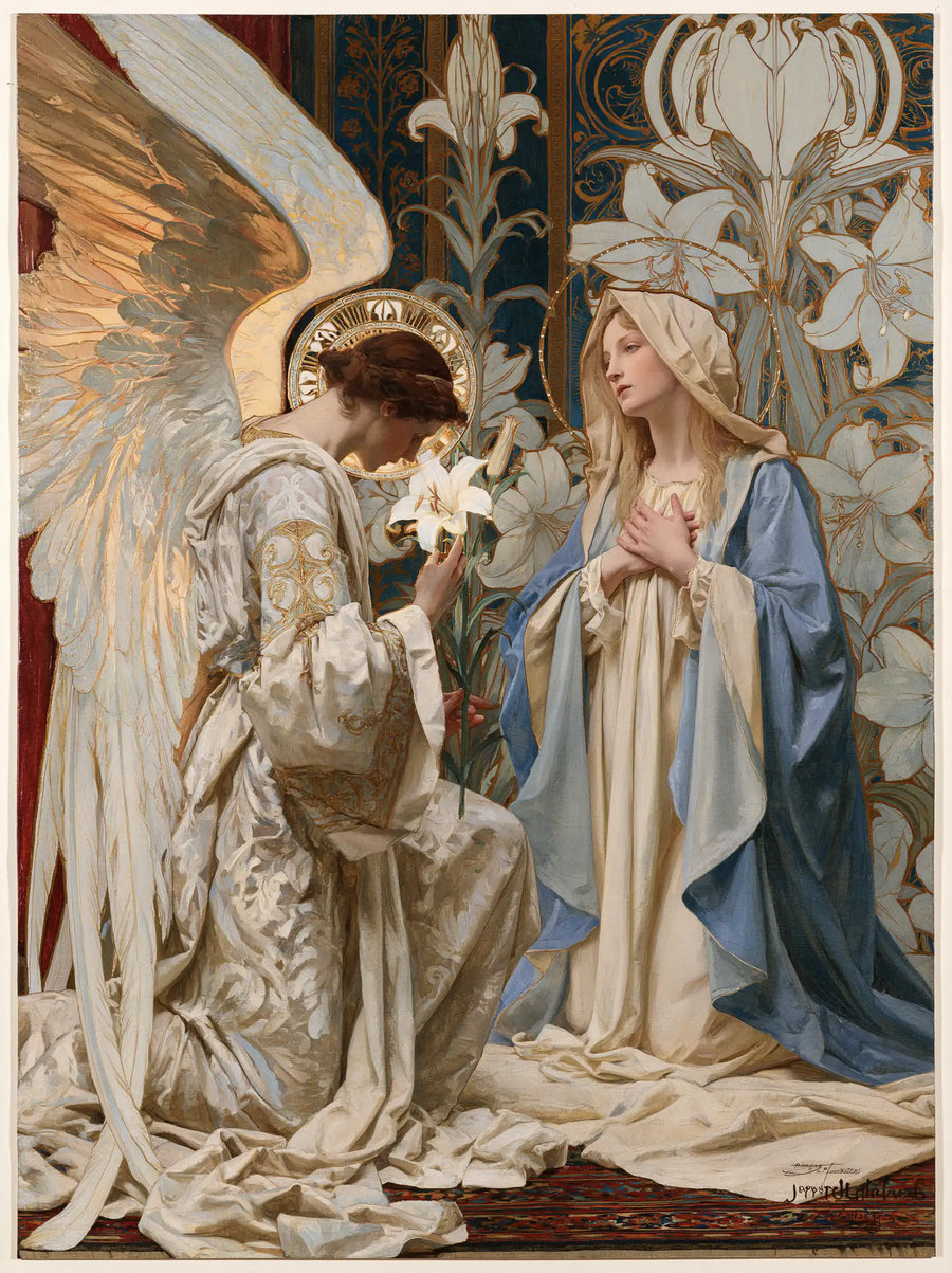 The Annunciation - Sacred Art Nouveau · Portrait n° 19