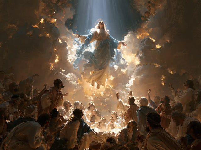 The Assumption of Mary — The Blue Beam Above the Witnesses