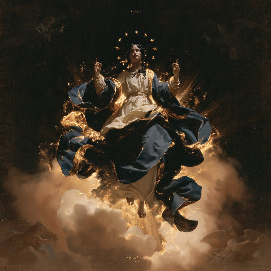 The Assumption of Mary - Black and Gold · Square n° 5
