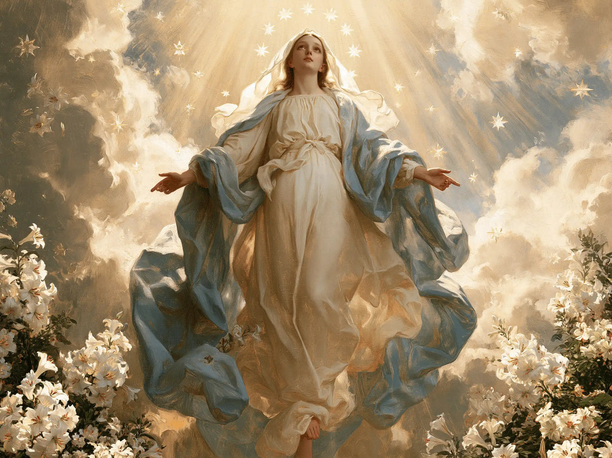 The Assumption of Mary — Ivory Above the Gardens