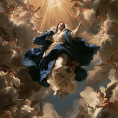 The Assumption of Mary — The Passage Beneath Golden Beams
