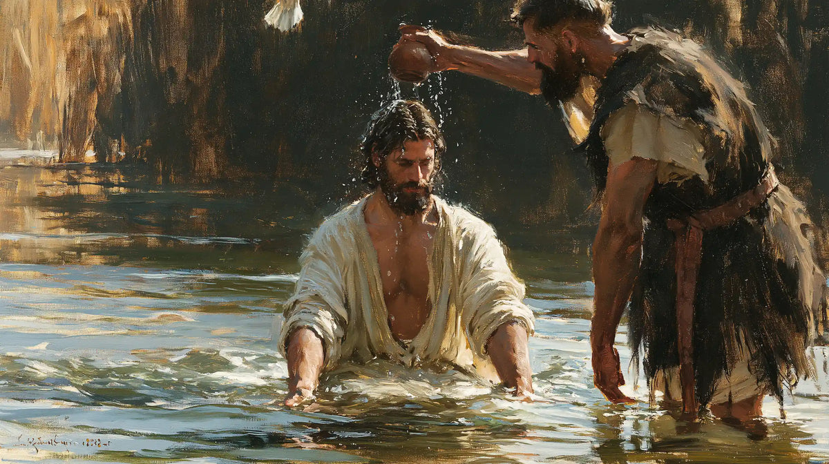 The Baptism of Jesus – Expressionist · Kneeling in the Jordan · Landscape no. 9