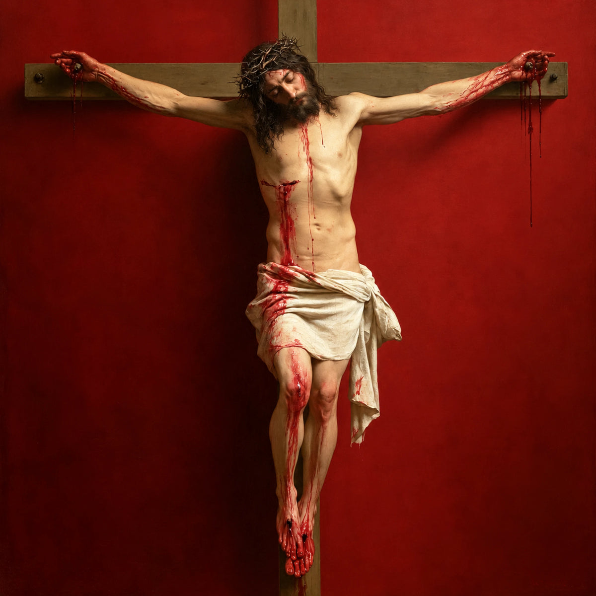 The Crucifixion – Christ Against the Crimson Field