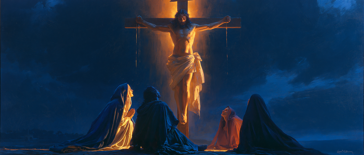 The Crucifixion - Light-dark midnight blue · Landscape n° 19