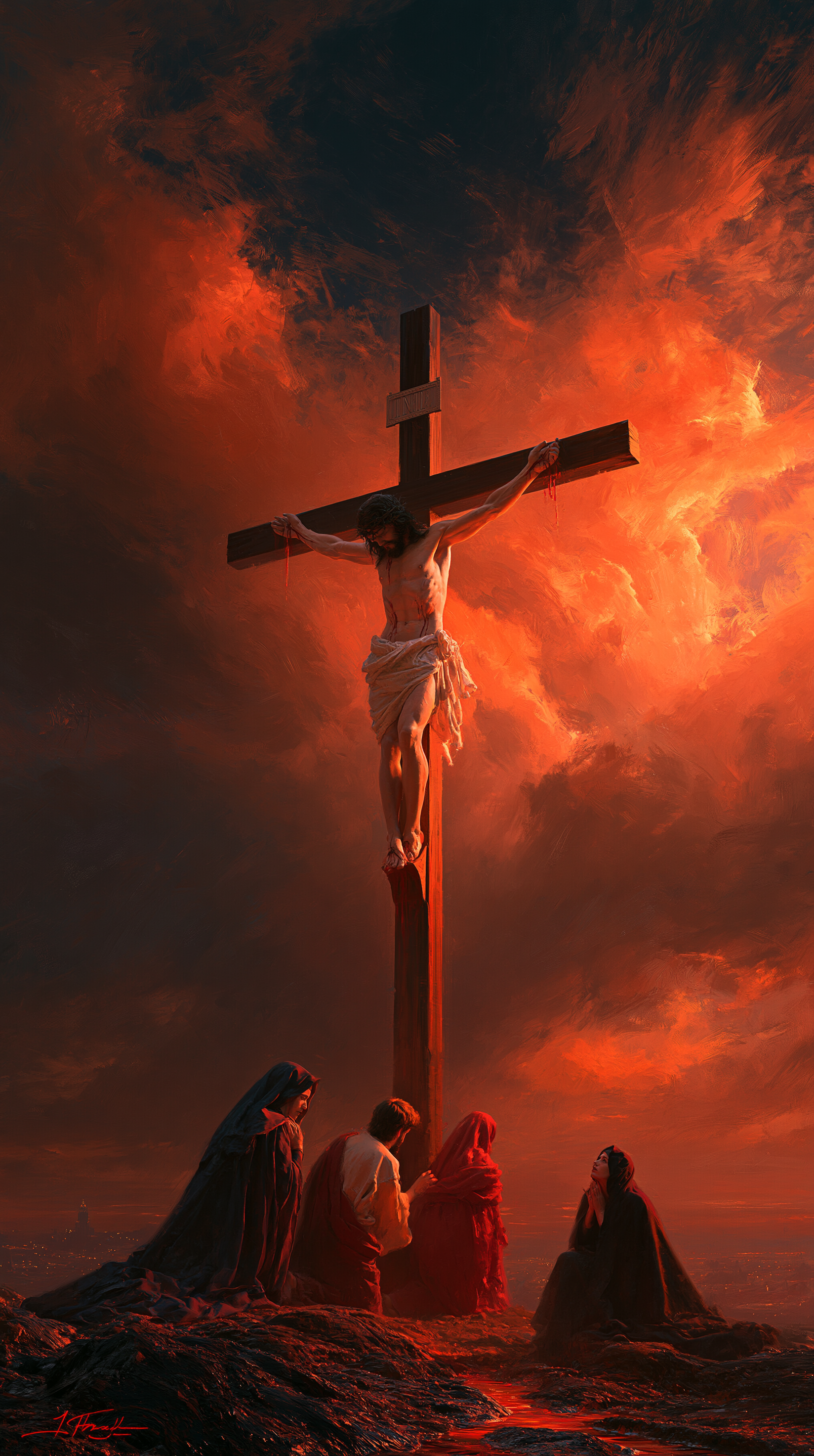 The Crucifixion - Sacred monumental view · Portrait n° 2