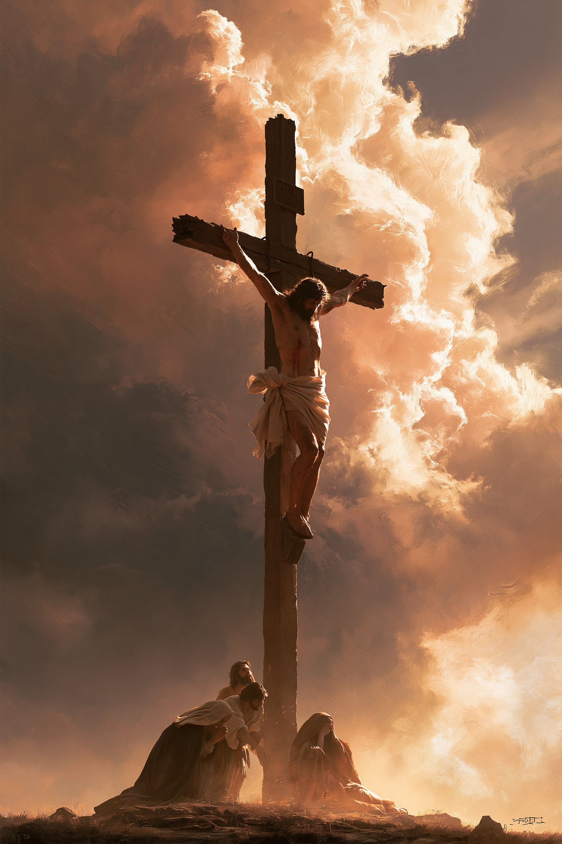 The Crucifixion - Sacred monumental view · Portrait n° 4