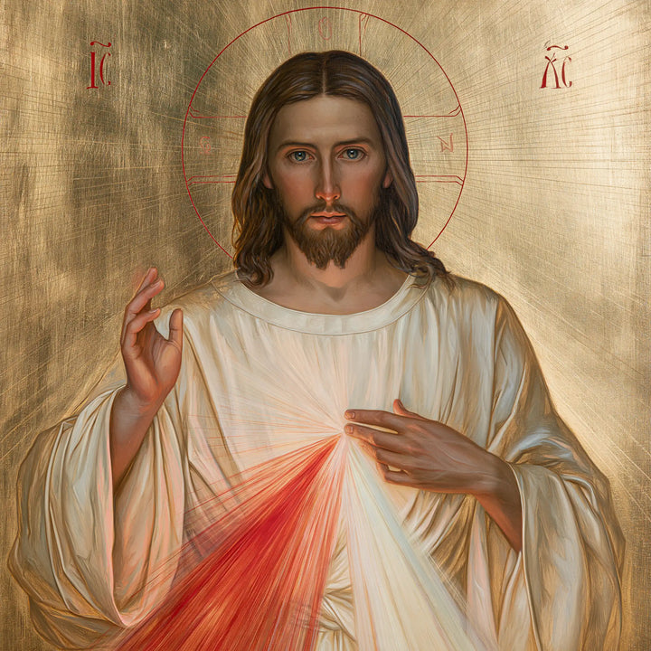 Divine Mercy Jesus - Contemporary Byzantine · Square n° 3