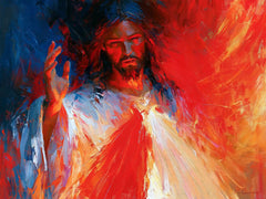 Divine Mercy Jesus – Expressionist · Landscape no. 7