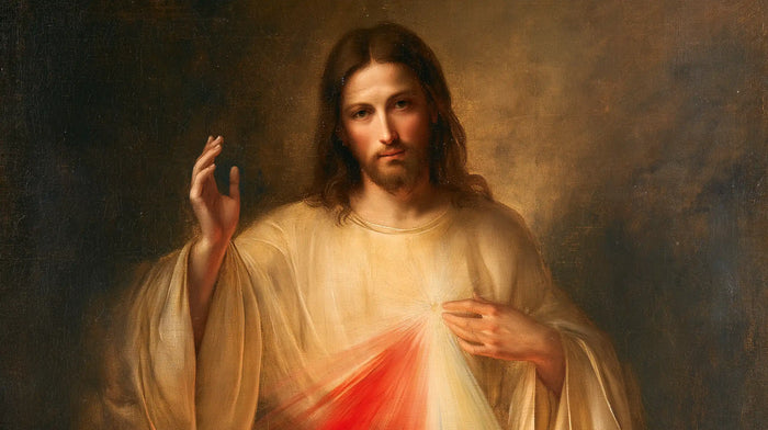Divine Mercy Jesus — Gentleness Within the Gold