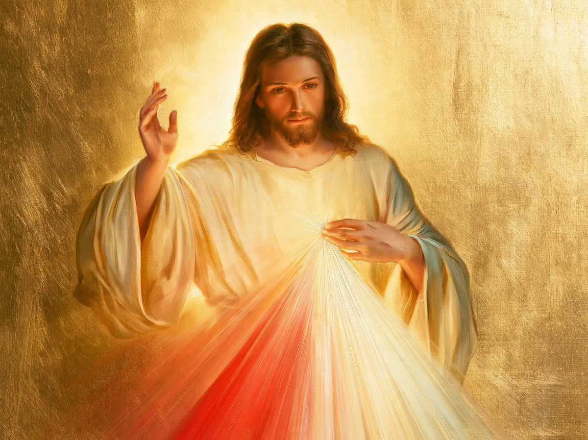 Divine Mercy Jesus — Ivory at the Heart of Gold