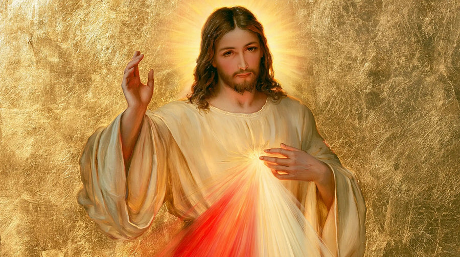 Divine Mercy Jesus - Sacred Gold · Landscape n° 3