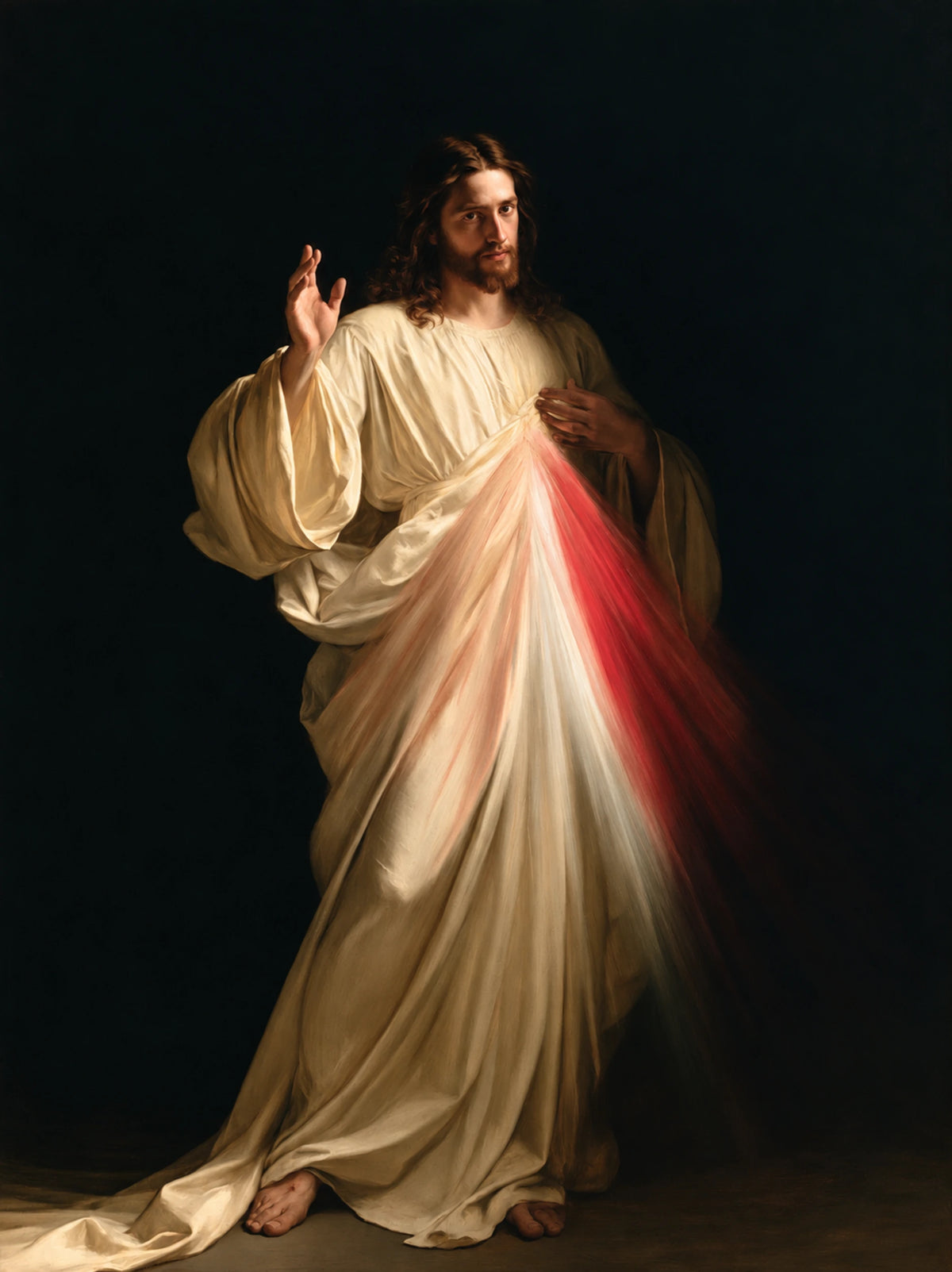 Divine Mercy Jesus – Blessing in the Night