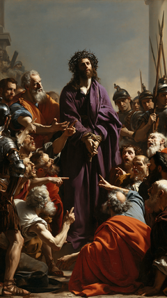Ecce Homo — The Face Beneath the Open Grey Sky