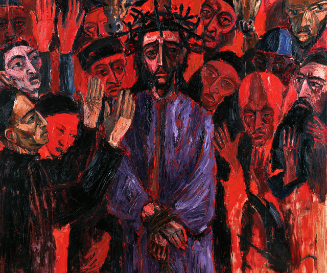 Ecce Homo — Bluish Purple Between Red Masks