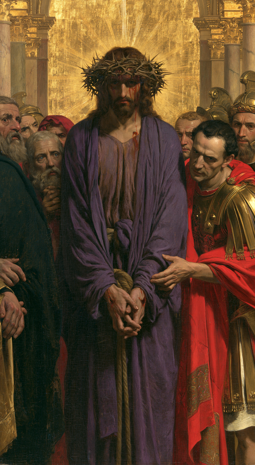 Ecce Homo - Hellig gylden · Portrett nr. 5 - Kristen kunst