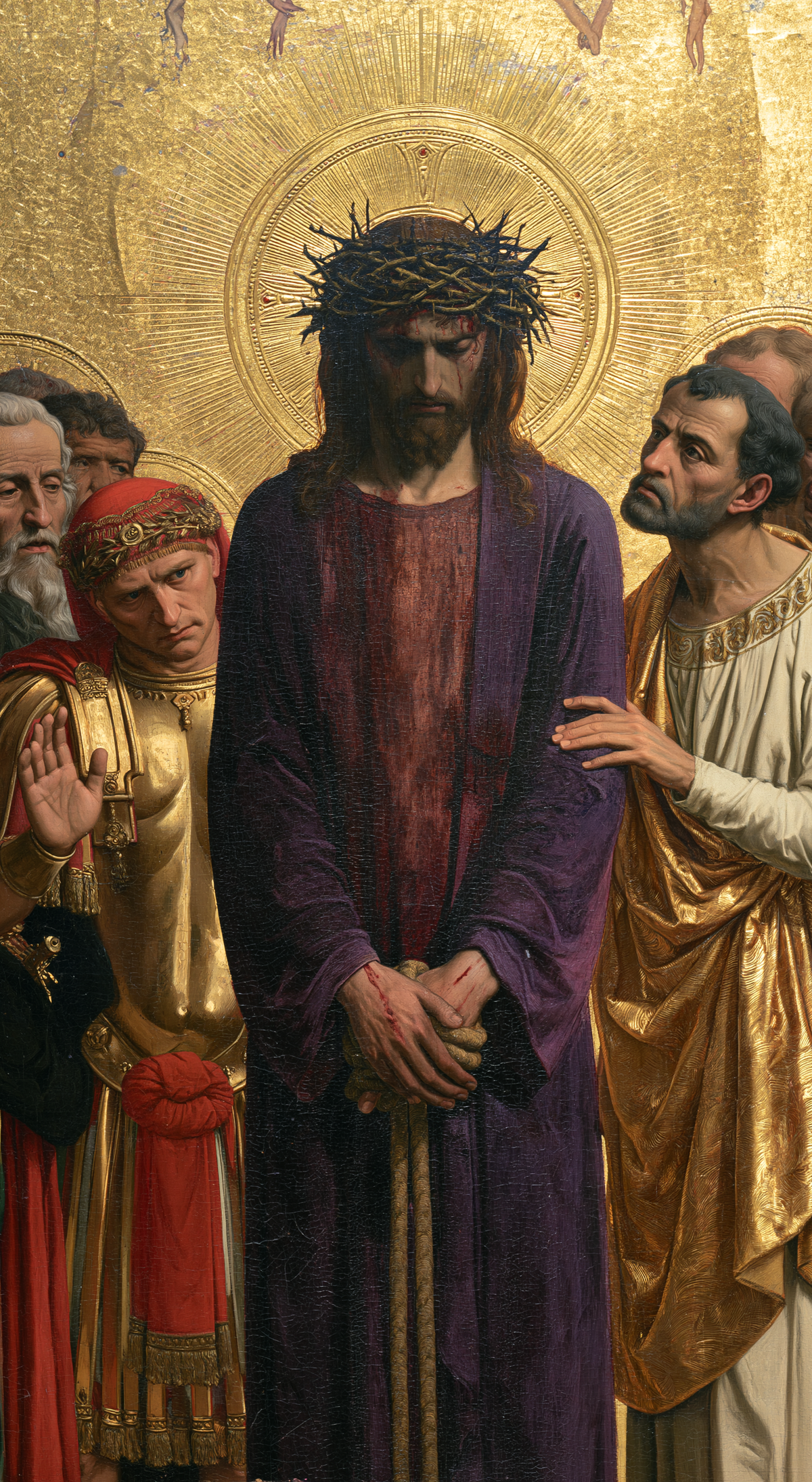 Ecce Homo - Sacred golden · Portrait n° 6 — aperçu de la finition sélectionnée