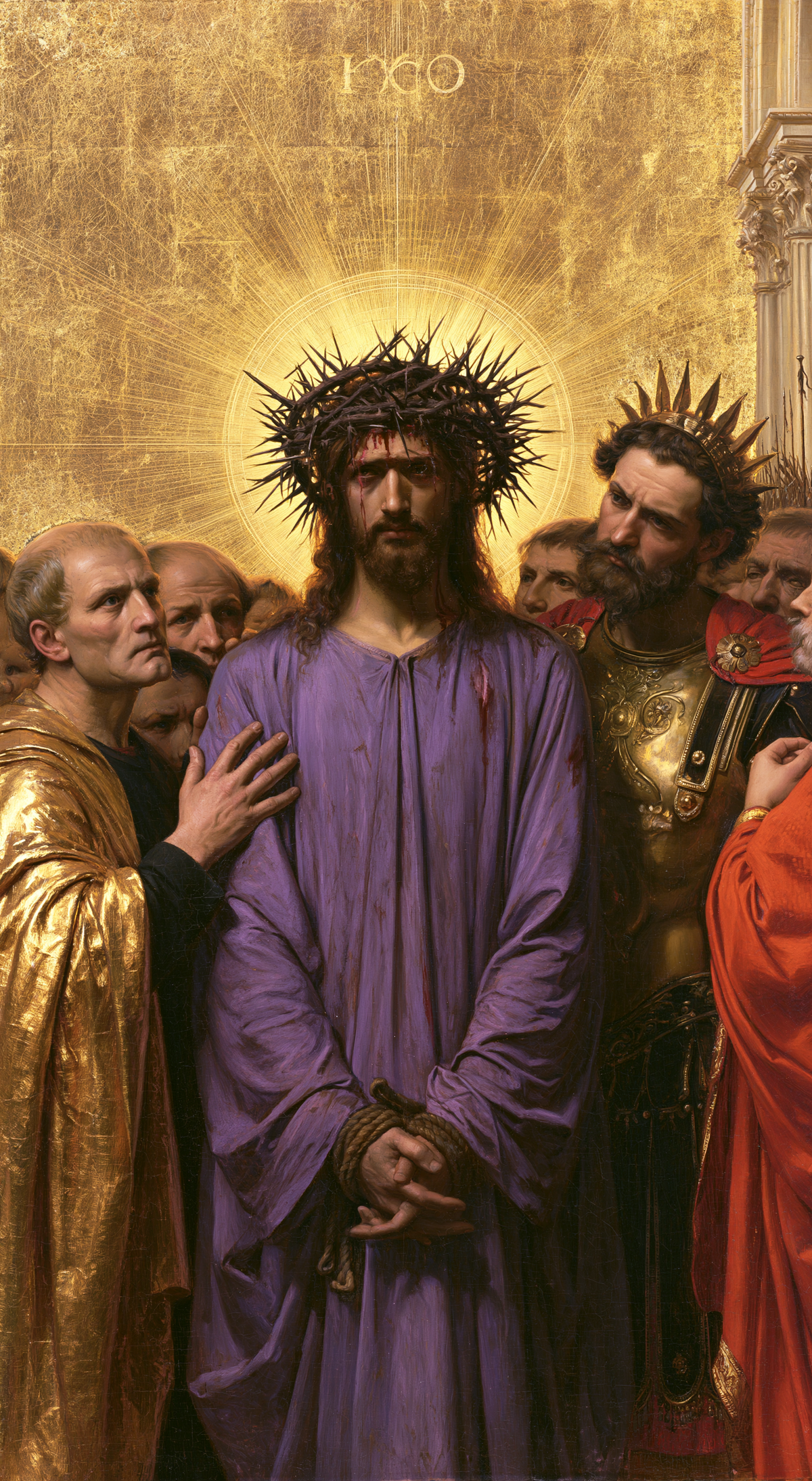 Ecce Homo - Hellig gylden · Portrett nr. 7 - Kristen kunst