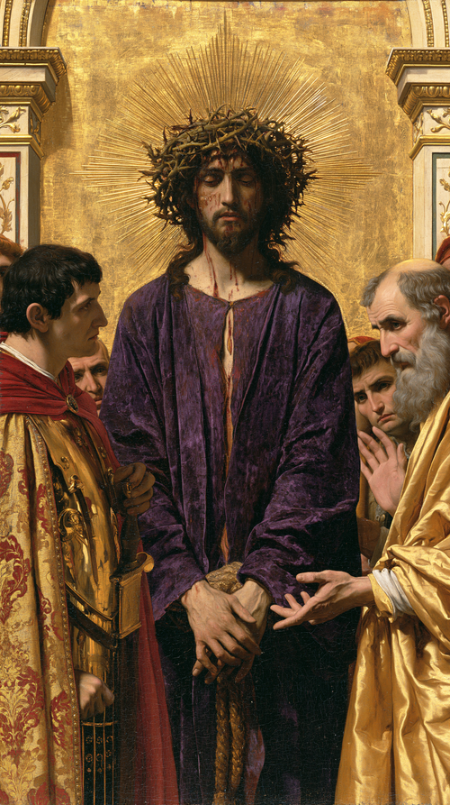 Ecce Homo - Hellig gylden · Portrett nr. 9 - Kristen kunst