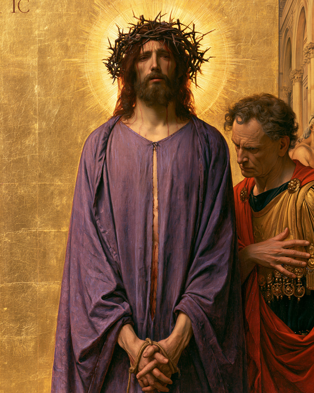 Ecce Homo - Sacred golden · Portrett nr. 20 - Kristen kunst