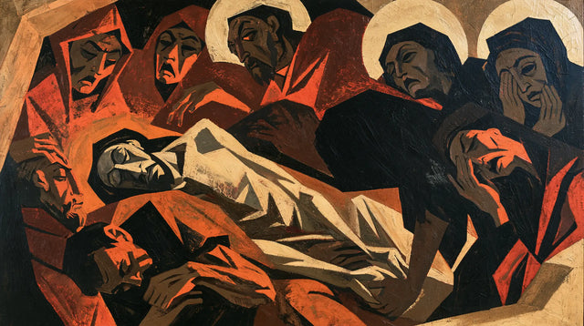 The Entombment of Jesus Christ — Halos Above the Broken Lines