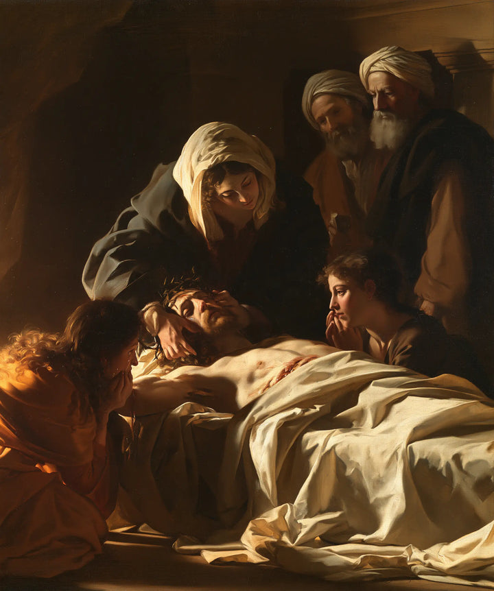 The Entombment of Jesus Christ — The Brow Caressed in Gentle Shadow