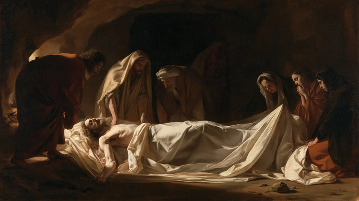 The Entombment of Jesus Christ — Linen Stretched Along the Silence