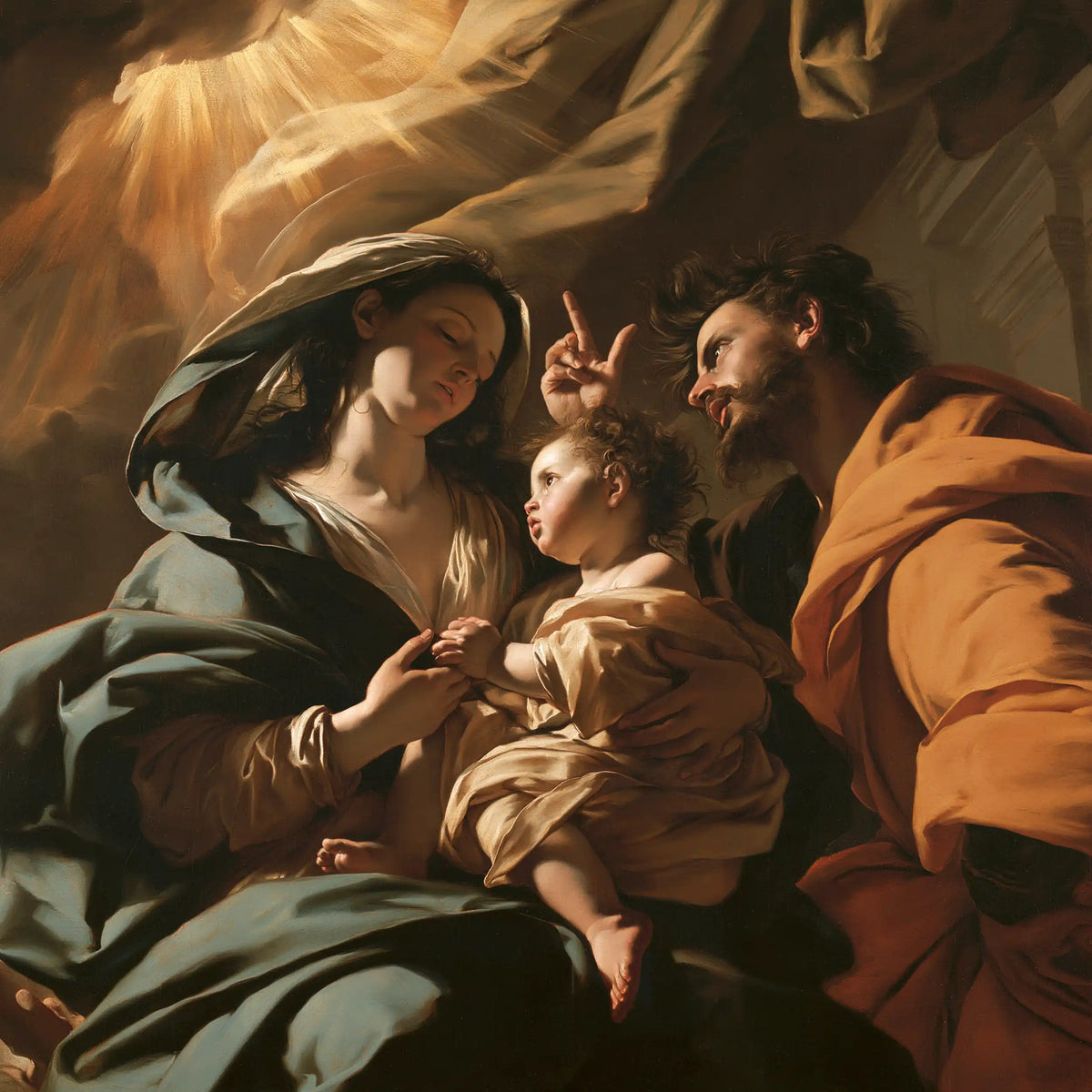 The Holy Family - Theatrical Baroque · Square n° 4