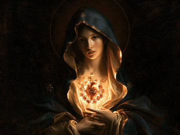Immaculate Heart of Mary - Black and Gold · Landscape n° 4