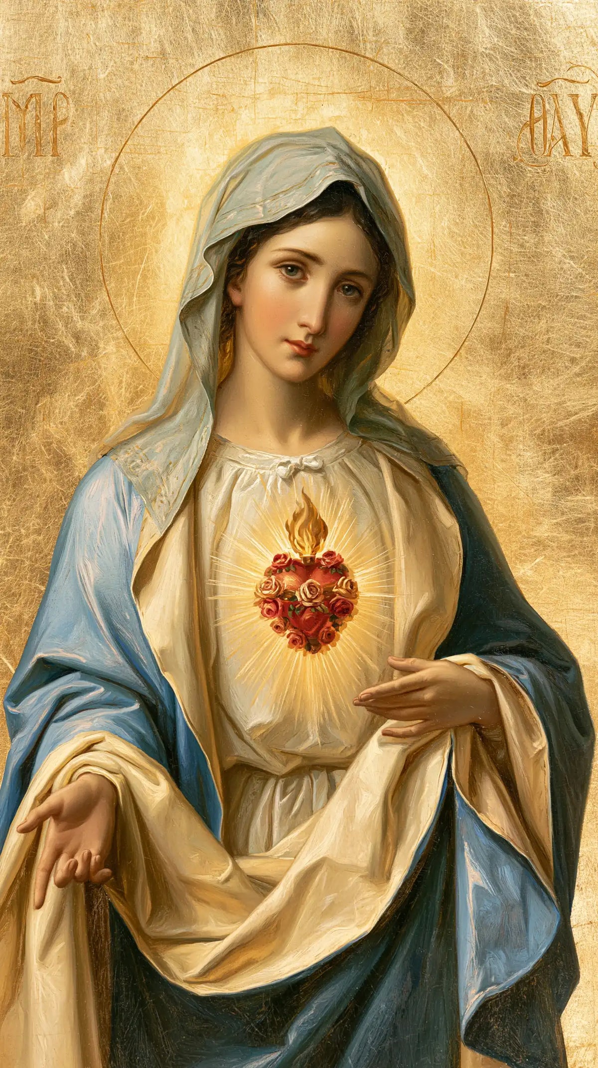 Immaculate Heart of Mary - Sacred Gold · Portrait n° 5