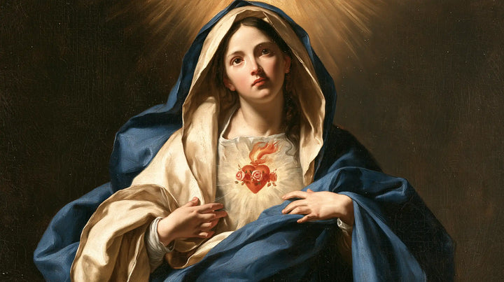 The Immaculate Heart of Mary — The Offered Palm Beneath the Pale Flame