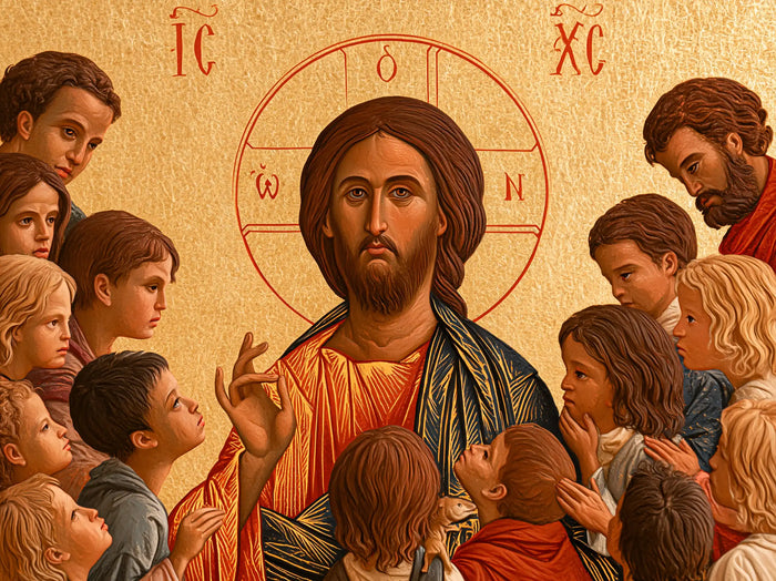 Jesus and the Children — The Calm Face among the Gazes