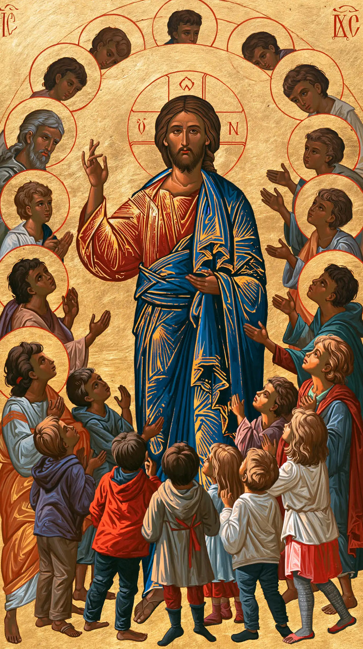 Jesus and the Children — The Great Circle of Halos
