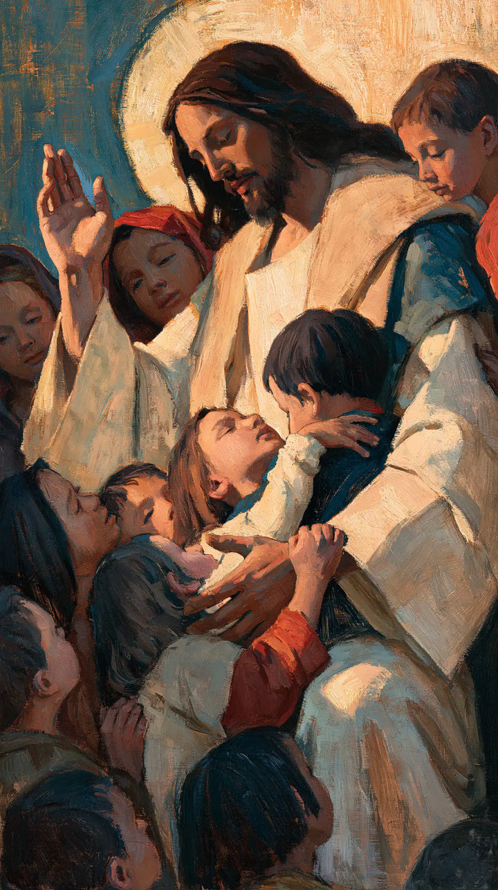 Jesus and the Children - Expressionist · Portrait n° 8