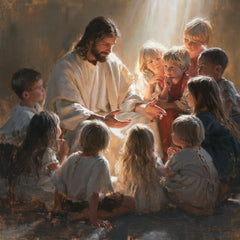 Jesus and the Children — Palms beneath the White Ray