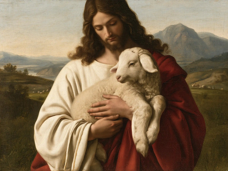Jesus and the Lamb - Florentine Renaissance · Landscape n° 4