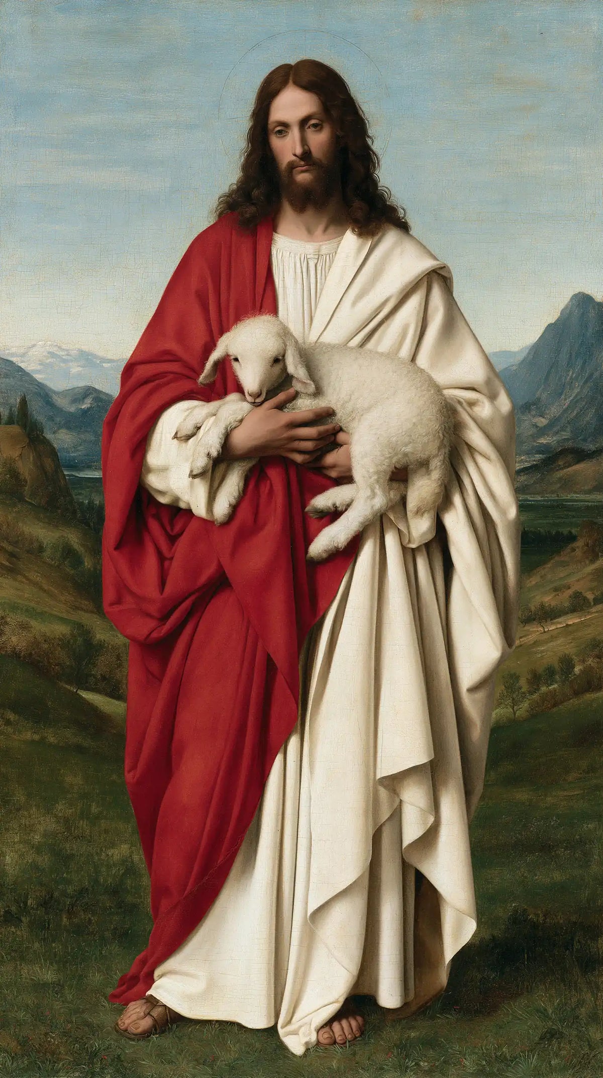 Jesus and the Lamb — Bare Feet in the Peace of the Valleys