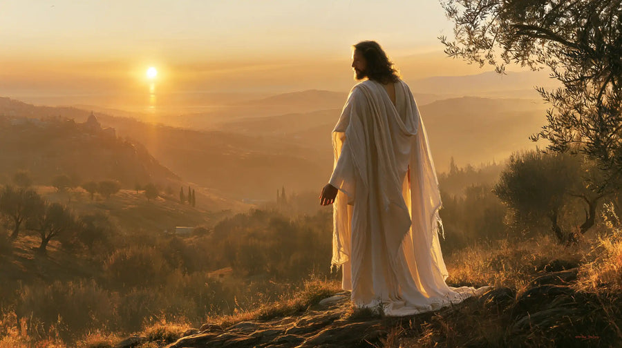 Jesus at Sunset - Sacred Silence · Landscape n° 3