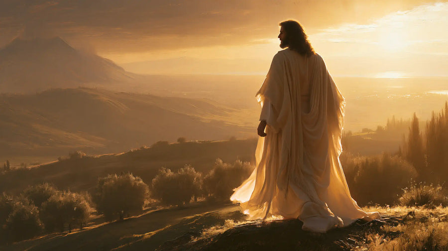 Jesus at Sunset - Sacred Silence · Landscape n° 5