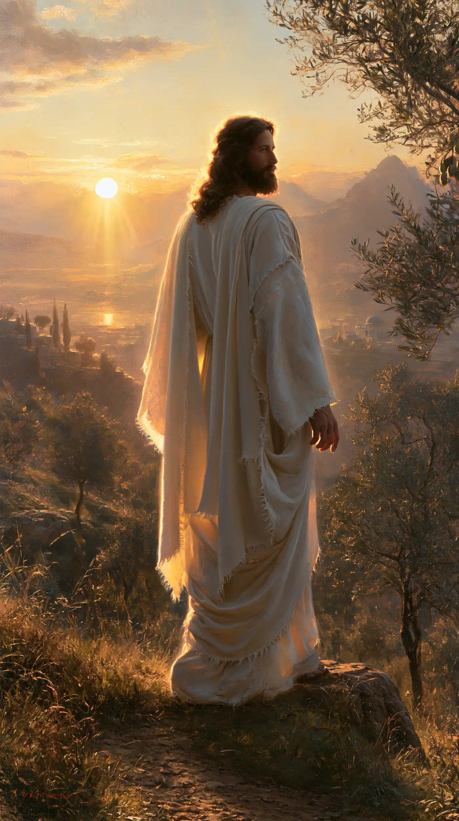 Jesus at Sunset - Sacred Silence · Portrait n° 6