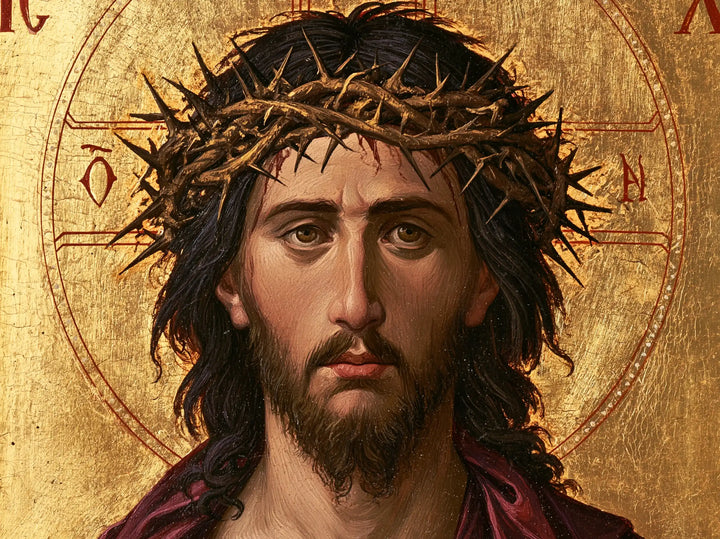Jesus Crowned with Thorns — The Gaze within the Engraved Nimbus