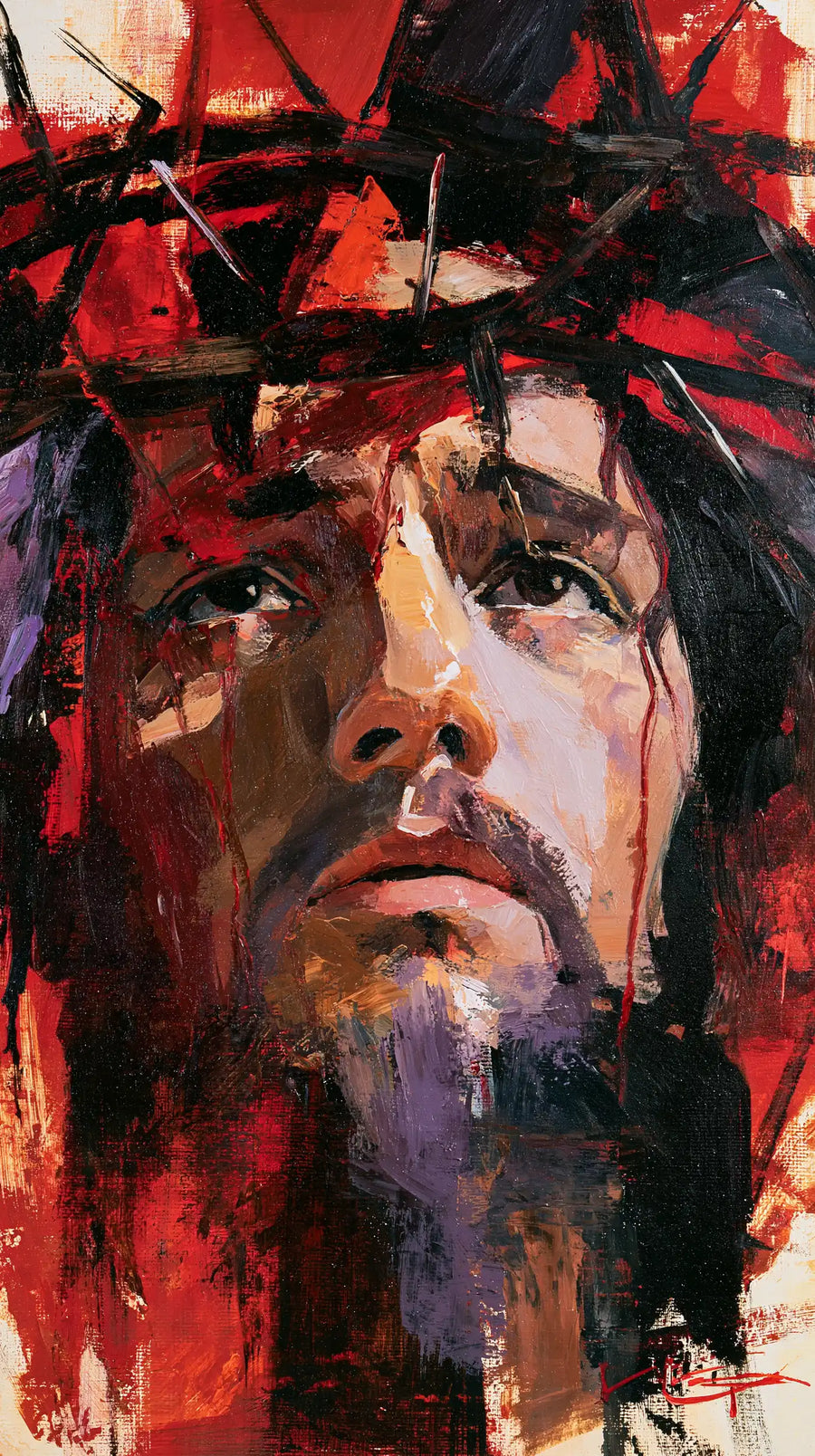 Jesus Crowned with Thorns — Breath in Ochre Shards