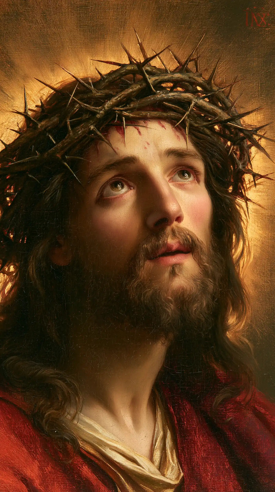 Jesus Crowned with Thorns — The Gaze in Vigil Light
