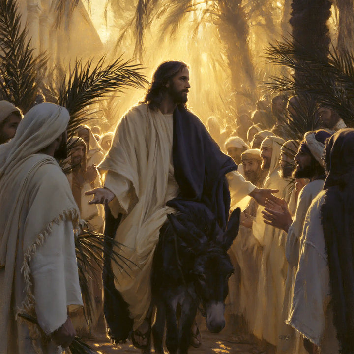 Jesus Enters Jerusalem – Sacred Gold · Square no. 3