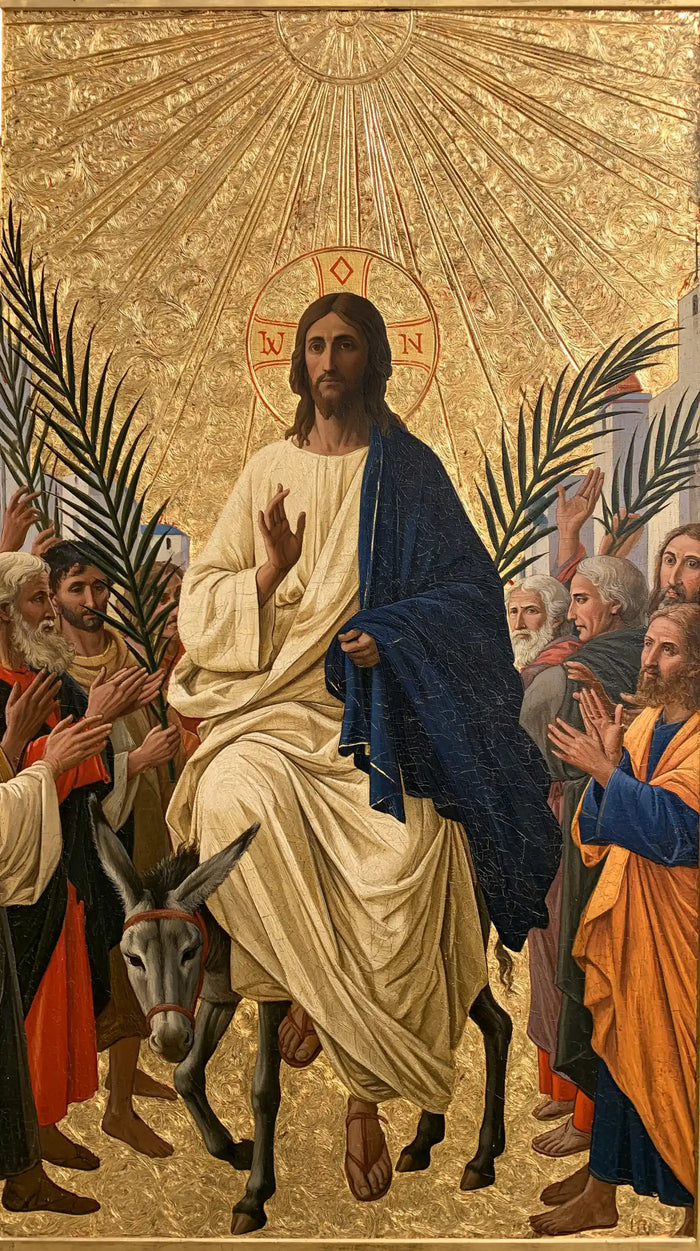 Jesus Enters Jerusalem – Sacred Gold · Portrait no. 5