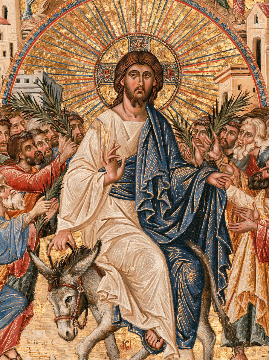 Jesus Enters Jerusalem – Sacred Gold · Portrait no. 12