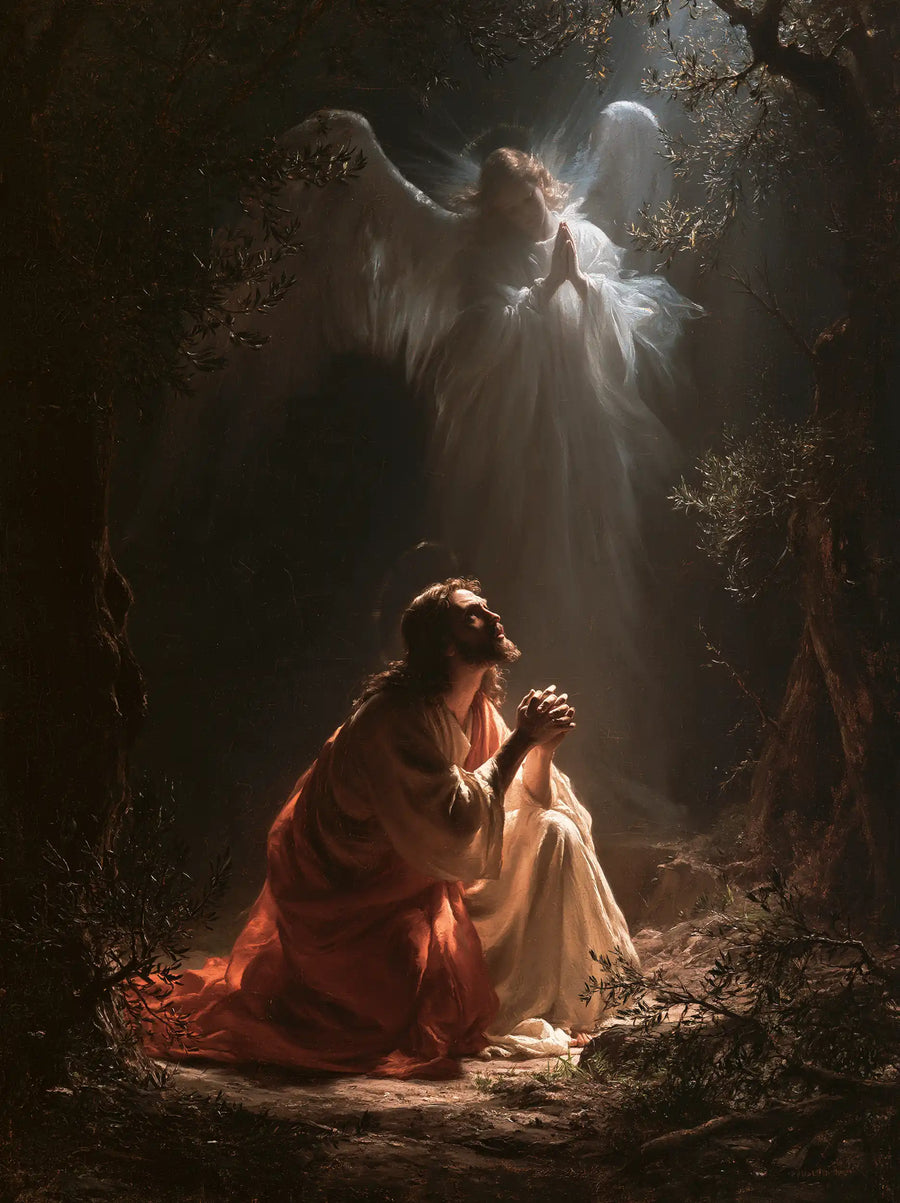 Jesus in Gethsemane - Jesus and the Consoling Angel · Portrait n° 14